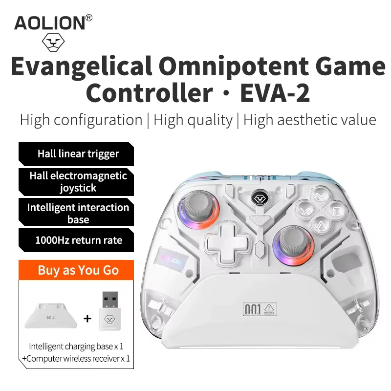 Aolion K10 pour Switch 2 contrôleur de jeu avec station de charge RGB manette de jeu sans fil Hall J