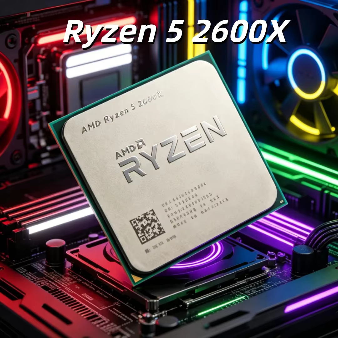 Processeur de jeu AM4 3,6 GHz 95 W 6 cœurs 12 threads R5 2600X Ryzen 5 AMD Nouvelle arrivée sans boî