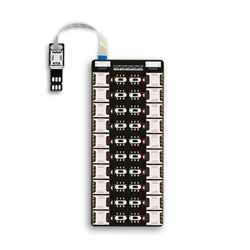 Adaptateur de carte SIM avec 20 emplacements, lecteur de carte multi-sim, Mini Nano SIM avec interru