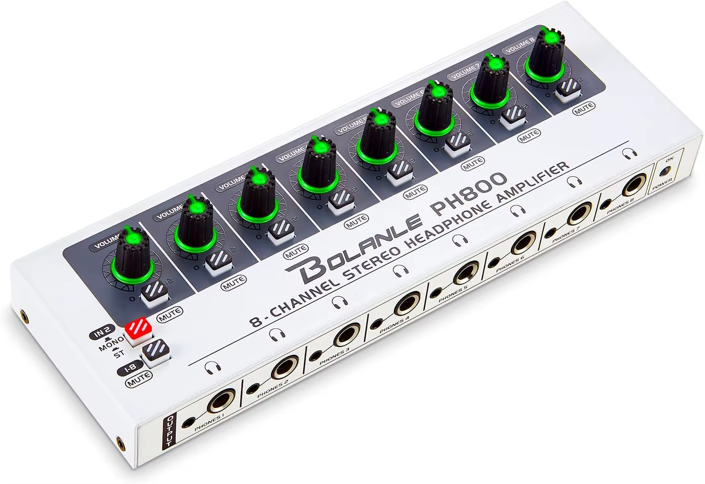 Bolanle PH800 amplificateur de casque stéréo 8 canaux/système de Distribution poussée maximale de 60