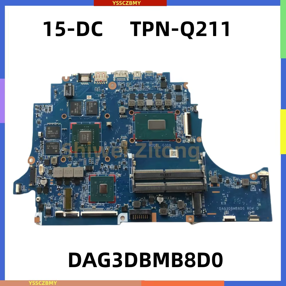 DAG3DBMB8D0 G3DB pour HP Omen 15-DC TPN-Q211 carte mère d'ordinateur portable L24331-601 avec carte 