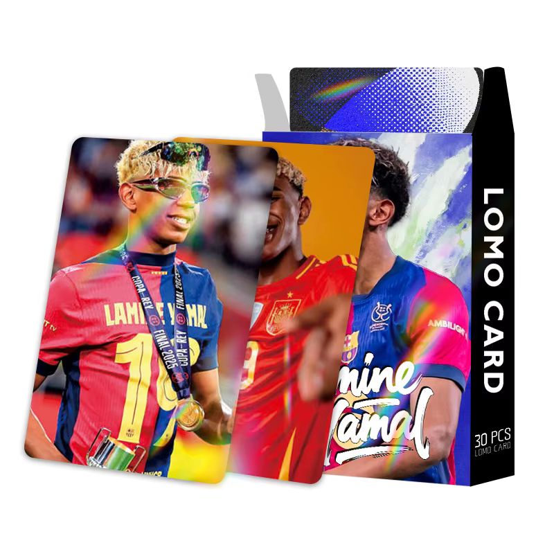 Cartes LOMO holographiques laser flash, 30 pièces en boîte, cartes décoratives miniatures HD double 