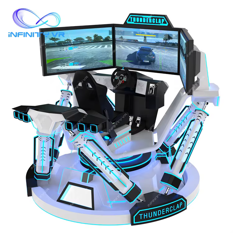 Simulateur de course VR, équipement de conduite dynamique pour voitures d'arcade, cockpit de simulat