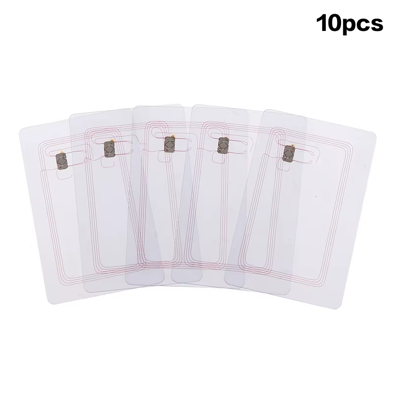 Cartes NFC transparentes, étiquettes NFC vierges, programmables et réinscriptibles, 215 étiquettes N