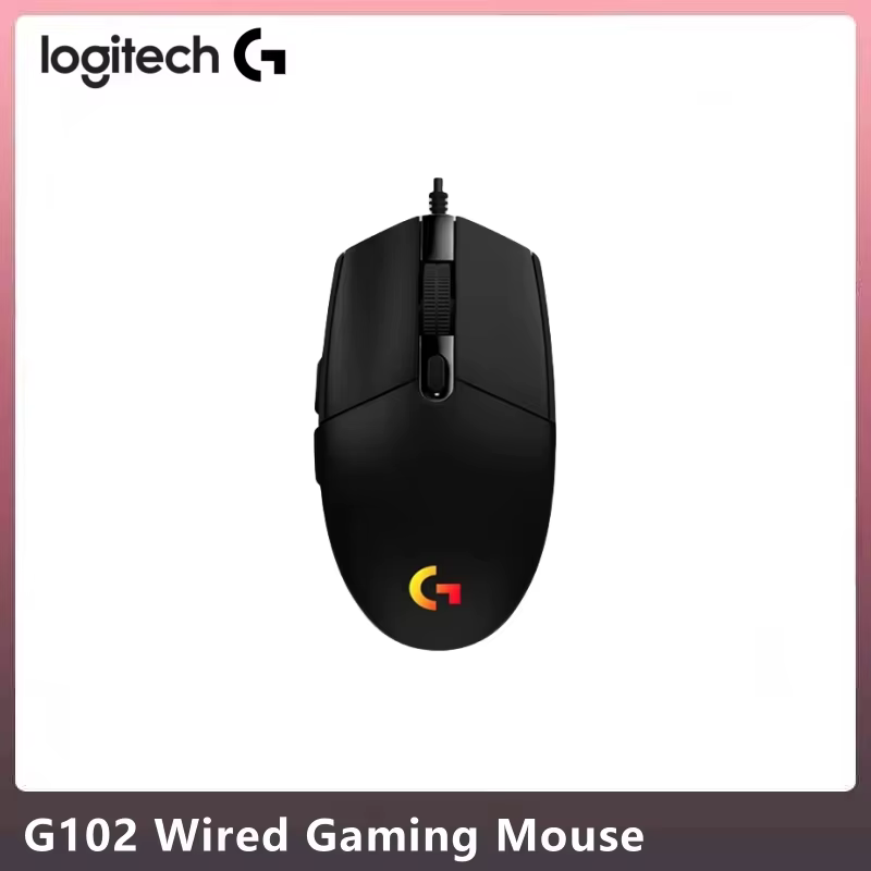 Souris de jeu professionnelles G402/G102, paramètres réglables, batterie longue durée + effet d'écla