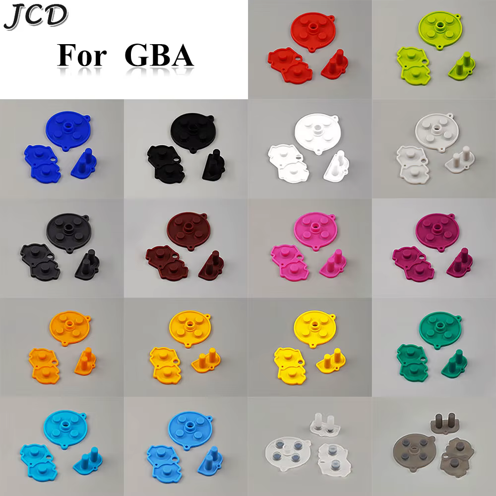 JCD haute qualité pour GBA caoutchouc conducteur boutons pour délibérément garçon Advance Silicone A