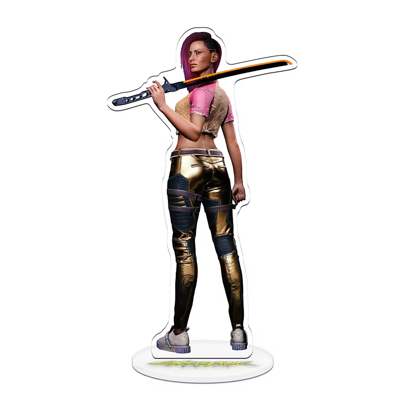 Cyberpunk 2077 V - Figurine de présentation, modèle de stand, décorations de bureau, accessoires, po