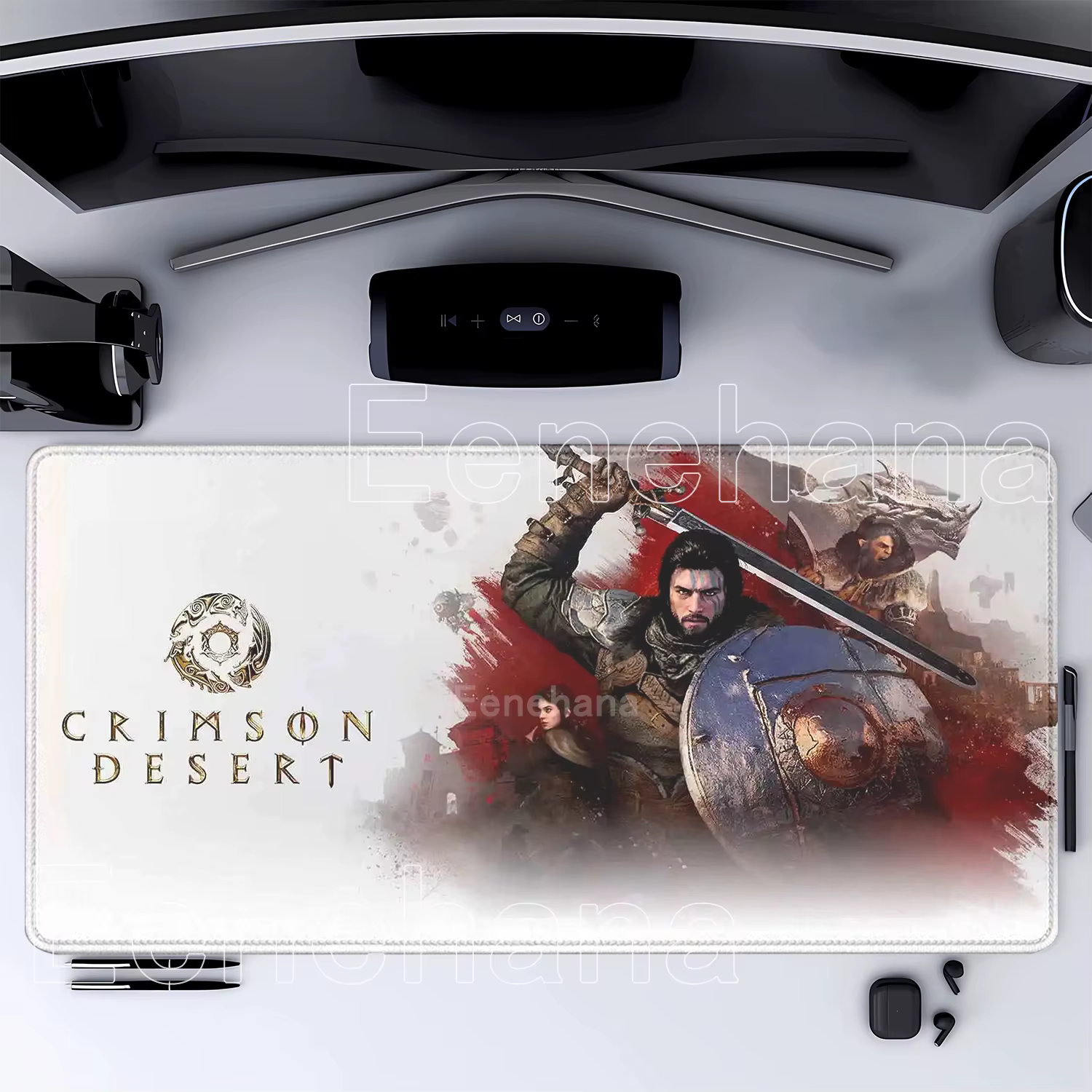 Tapis de souris pour jeux vidéo, Crimson Desert, pour ordinateur, bureau, clavier, tapis de souris p