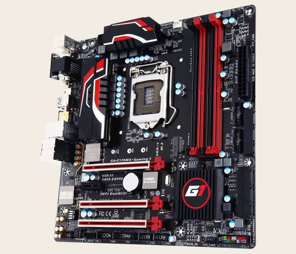 Carte mère de bureau Gigabyte GA-Z170MX-Gaming 5, Z170MX Gaming 5 LGA 1151 DDR4, 100% testée, foncti