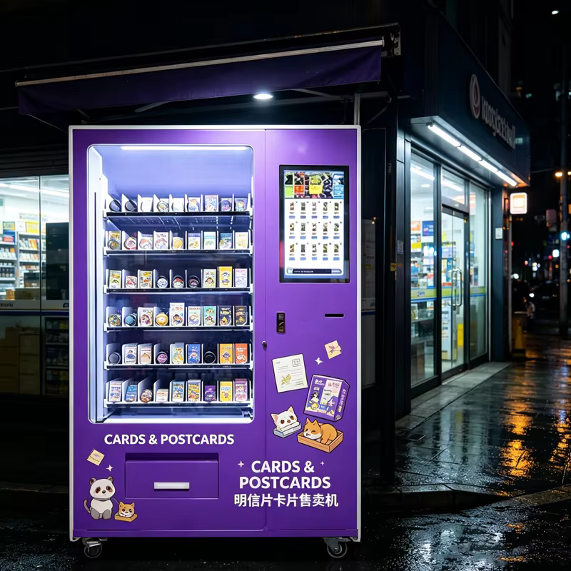 Distributeur automatique de cartes TCG, Distributeur de cartes postales extérieur, Distributeur de c