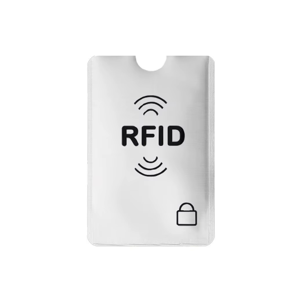Porte-carte RFID antivol, 5 pièces, verrouillage de lecteur en aluminium coloré, housse de protectio