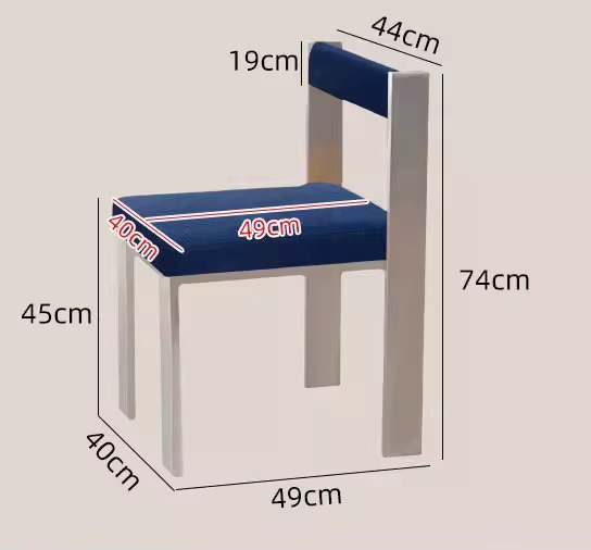 Chaise d'îlot de cuisine Bauhaus Dopamine en acier inoxydable, siège de salle à manger design multif