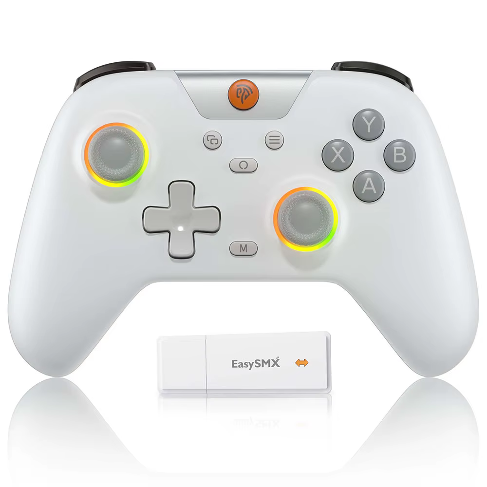 Manette de jeu sans fil EasySMX X05, contrôleur de jeu Bluetooth compatible avec PC/téléphone/Switch