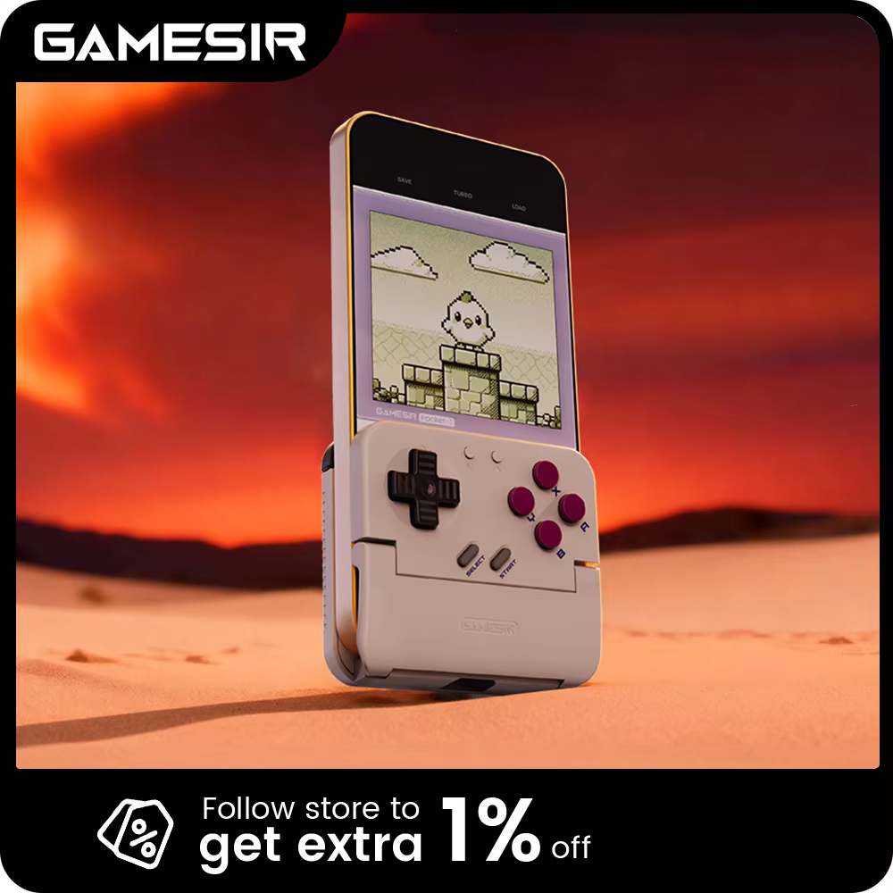 Manette de jeu mobile GameSir Pocket Taco, manette de jeu rétro portable, manette verticale légère B