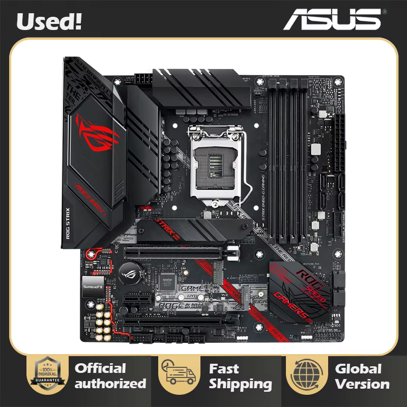 La carte mère ASUS ROG STRIX B460-G GAMING Socket 1200 prend en charge les processeurs CPU Isabel Core