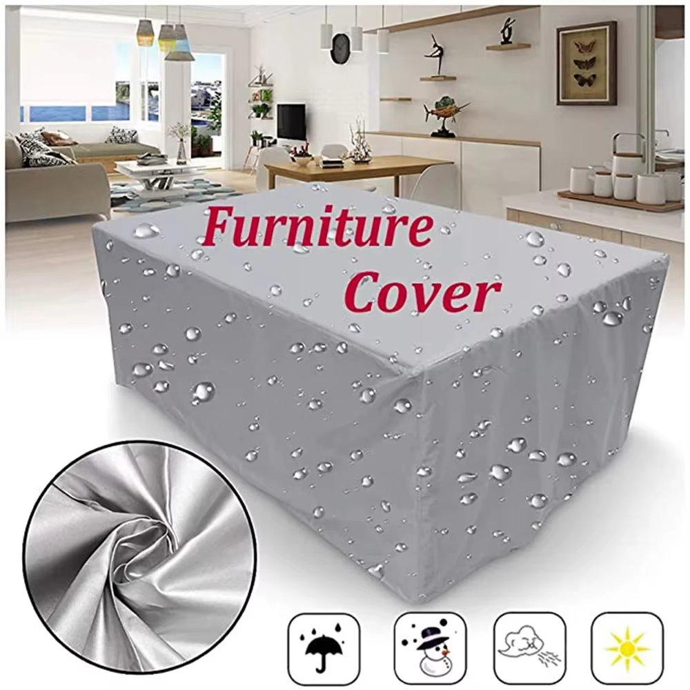 Housses imperméables pour meubles de jardin, housse de pluie et de neige, housses de chaises pour canapé, Table et chaise, anti-poussière, extérieur, 55 tailles