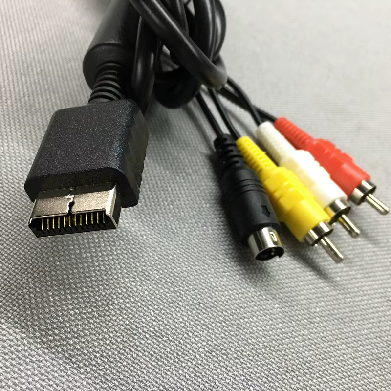 FZQWEG Câble audio vidéo AV S-Video pour PS2 PS3 - Connexion