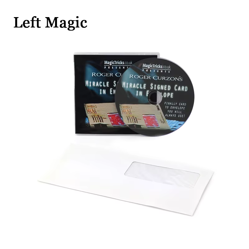 Carte signée Miracle, tours de magie, carte prophiée de Signature dans l'enveloppe (tours + DVD), accessoires magiques de scène en gros plan