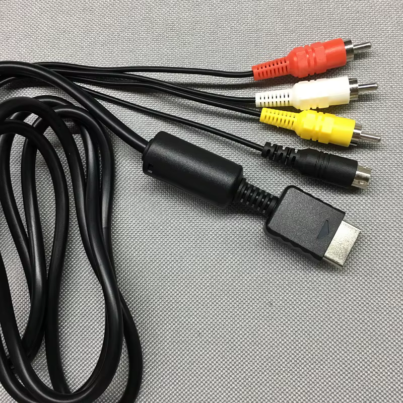 FZQWEG Câble audio vidéo AV S-Video pour PS2 PS3 - Connexion