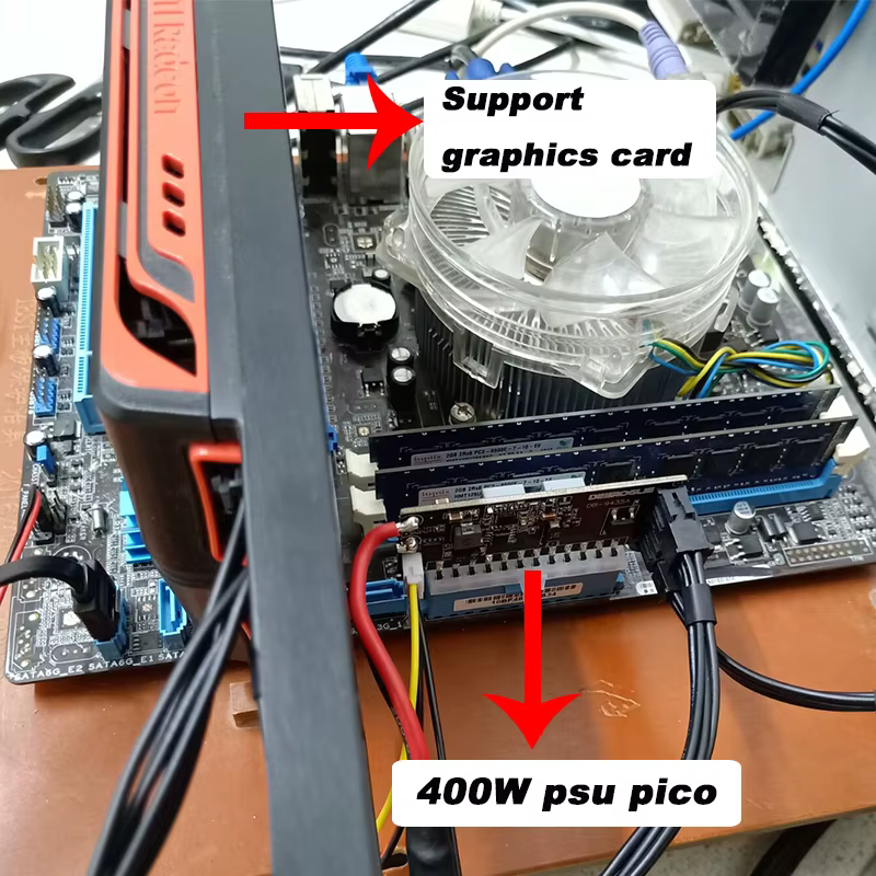 400W Pico DC-ATX PSU 12V module d'alimentation prend en charge carte graphique haute puissance alimentation POUR ITX MATX cas