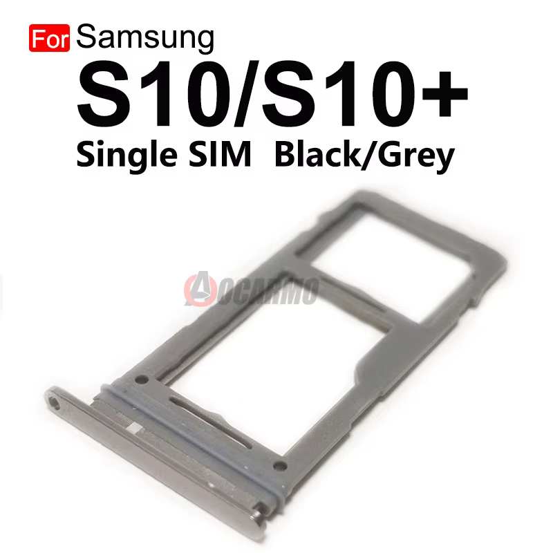 Pour Samsung Galaxy S10 Plus S10 + double et unique emplacement pour carte Sim support de plateau lecteur de carte Sim prise pièces de rechange