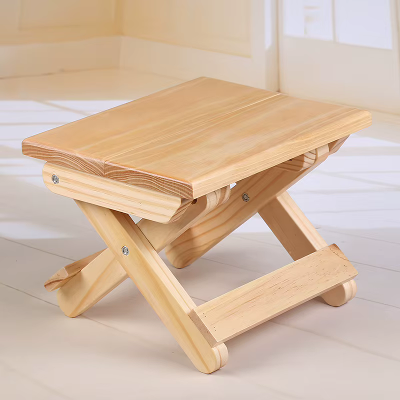Chaise pliante en bambou naturel, tabouret pliant Portable Simple en bois, chaise de pêche en plein air, petit tabouret pliable, chaise de plage