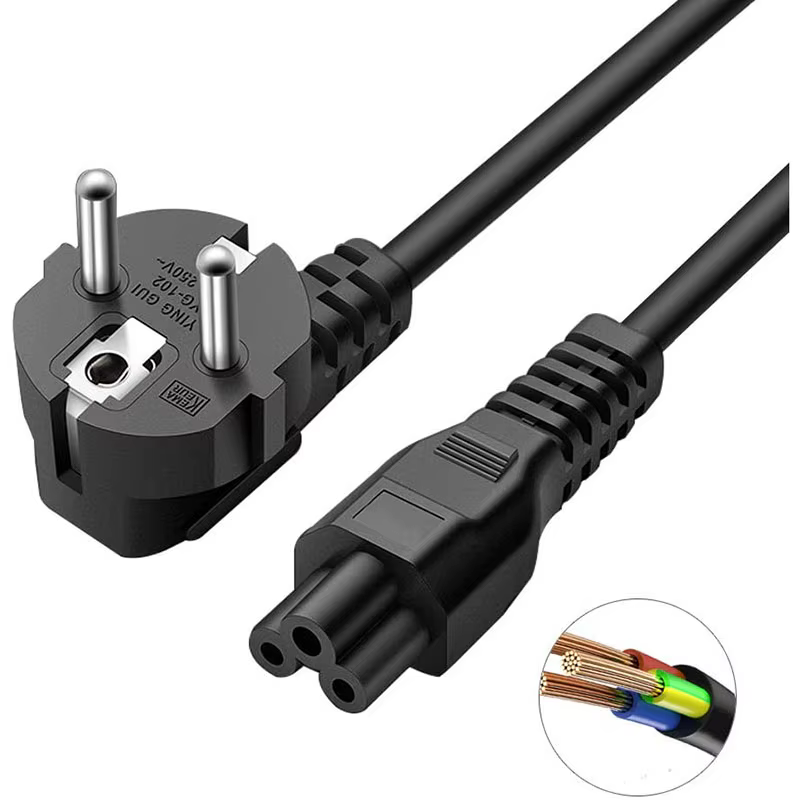 1.5M EU US universel ordinateur portable 3 broches chargeur prise adaptateur secteur câble pour HP Dell Toshiba Sony