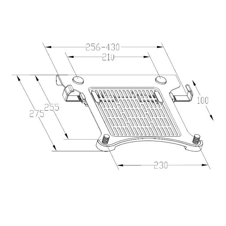 Support pour ordinateur portable 10"-17" - Plateau