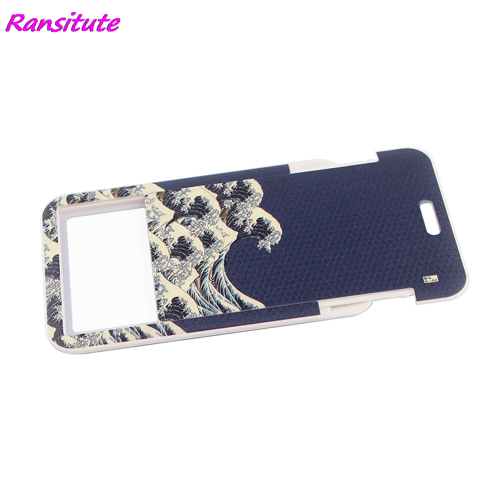 Ransitute R1771 vagues mode lanières ID porte-Badge Bus Pass housse Slip banque porte-carte de crédit sangle porte-carte