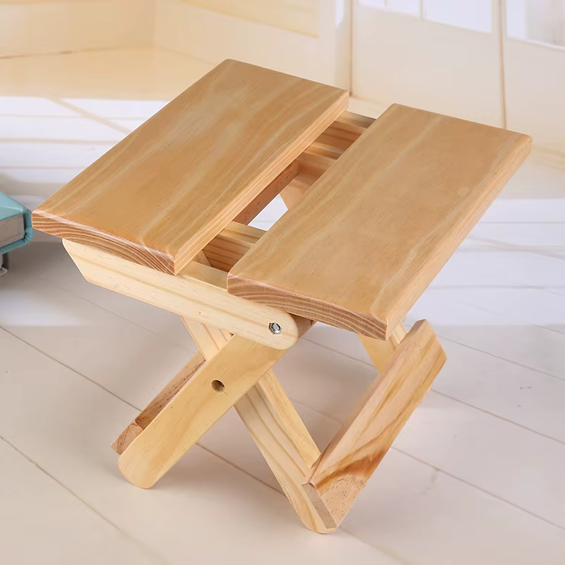 Chaise pliante en bambou naturel, tabouret pliant Portable Simple en bois, chaise de pêche en plein air, petit tabouret pliable, chaise de plage