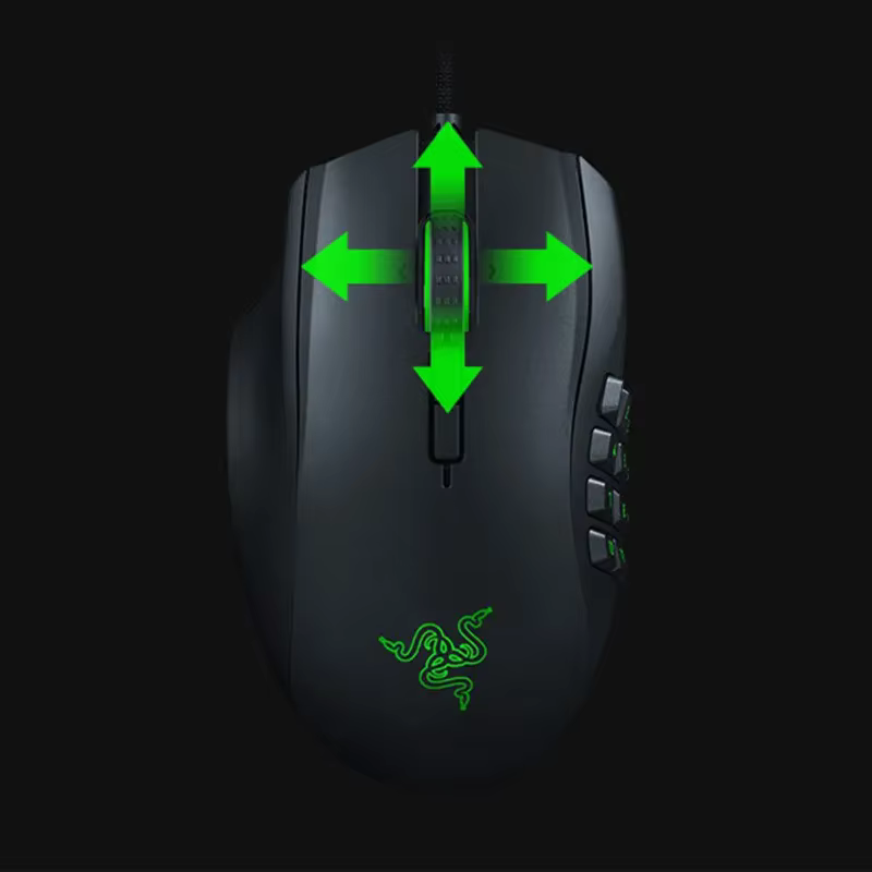 Souris de jeu ergonomique Razer Naga pour gaucher avec 12 boutons de pouce programmables - 8