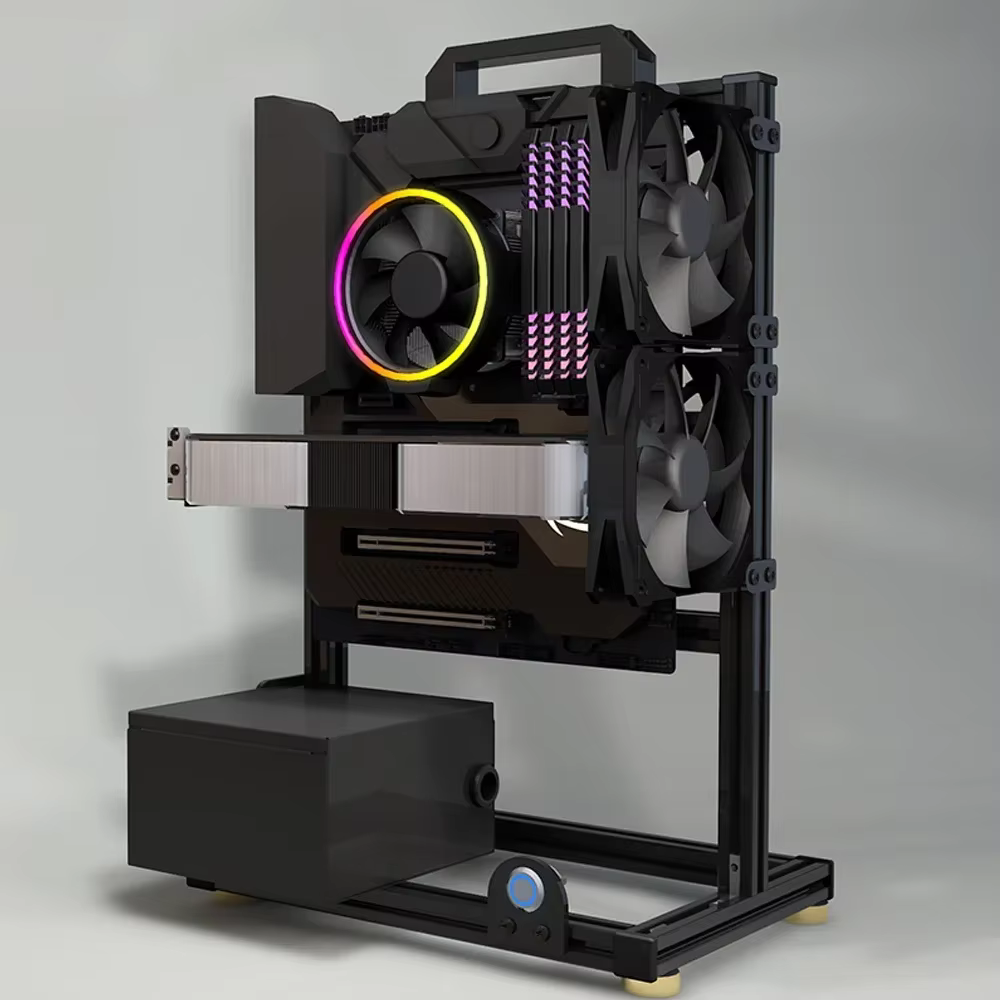 Modding-Boîtier PC ouvert EATX pour gamers