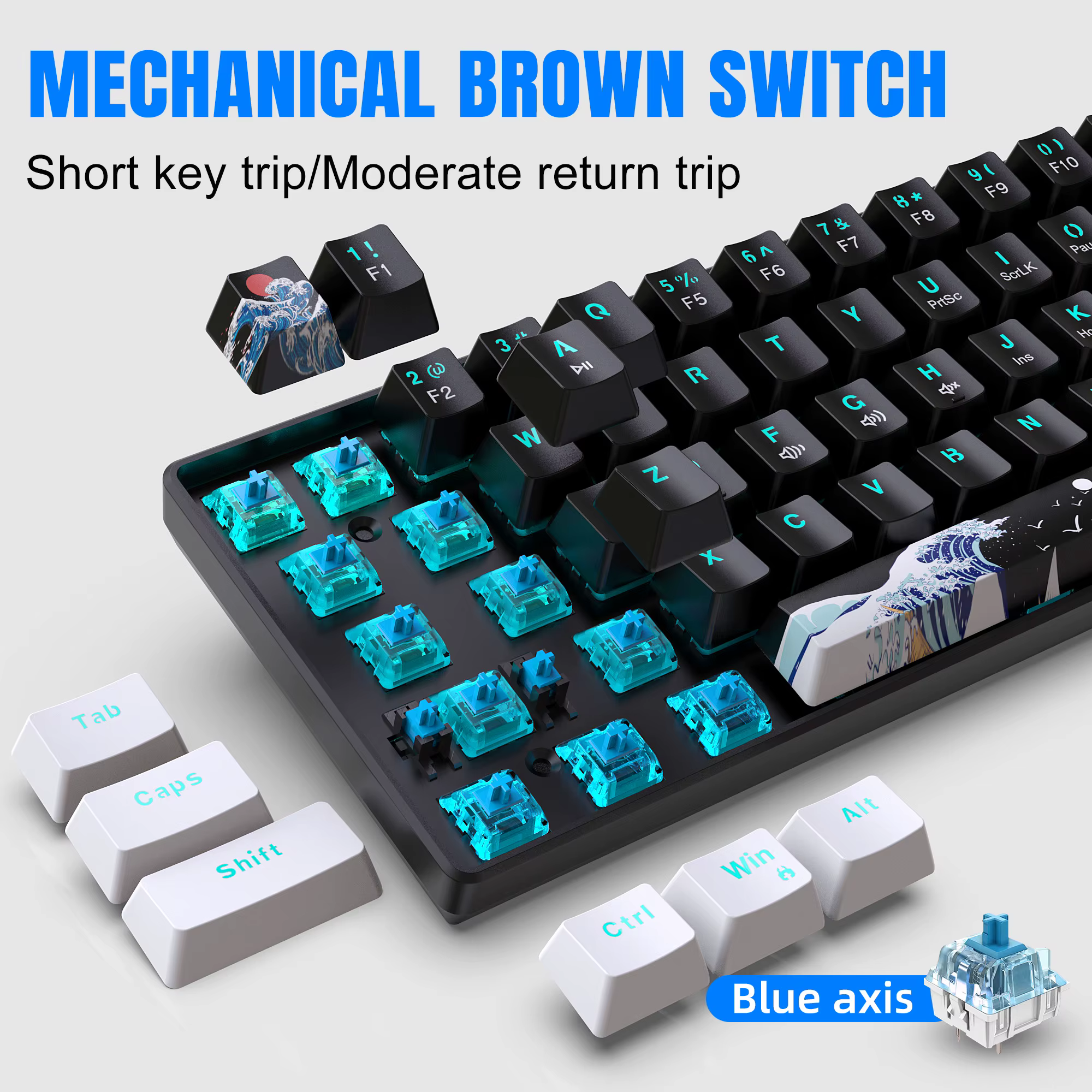 Clavier mécanique de jeu 60% Ultra Compact