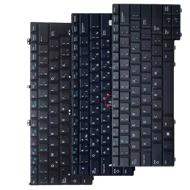 Clavier d'ordinateur portable anglais/russe/latin