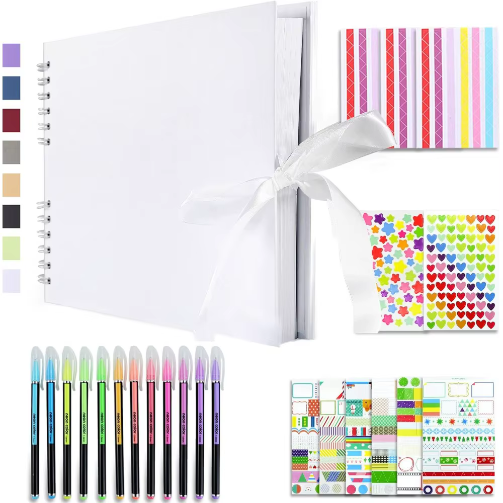 1pc bricolage Scrapbooking créatif Graffiti noir carte Inserts à la main à collectionner Album commémoratif pour la décoration de meubles, mémorials