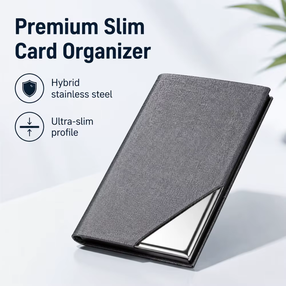 Portefeuille de luxe en cuir PU, porte-cartes d'identité et de crédit pour femmes et hommes, étui à cartes en aluminium de marque à la mode