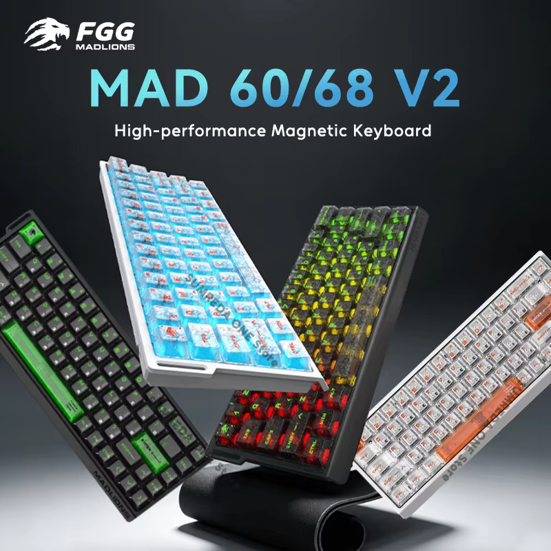 Clavier mécanique de jeu magnétique Madlions Mad60 V2 Mad68 V2 Mad 60he Mad 68he