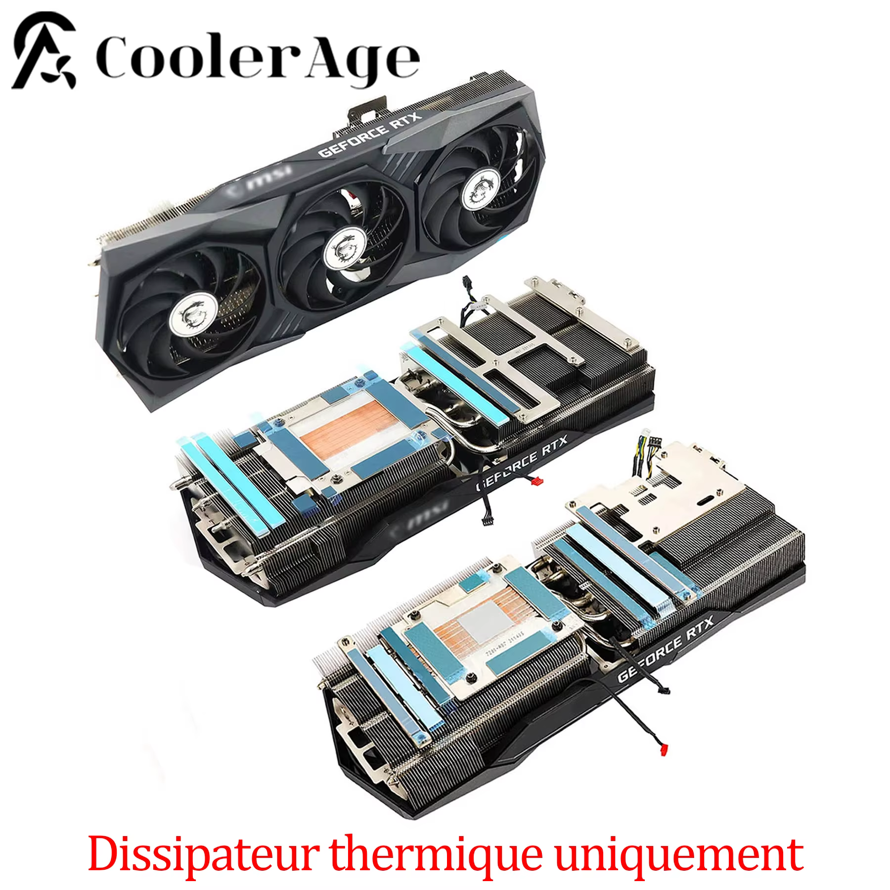 Dissipateur thermique de remplacement pour gelée RTX 3060 3060Ti 3070 3070Ti 3080 3080Ti 3090 3090Ti Gaming X