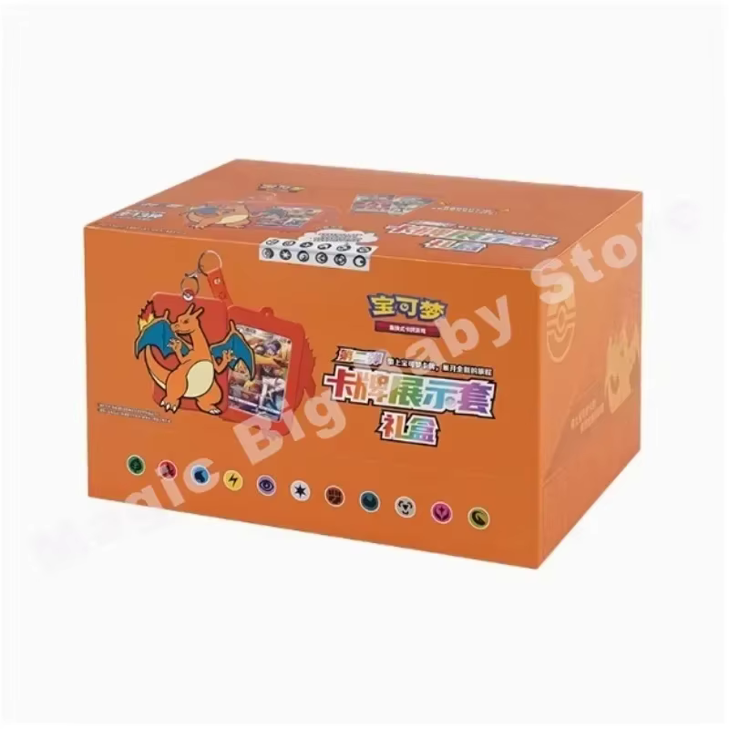 Cartes Pokemon authentiques et originales, jeu PTCG, livre de cartes chinoises, boîte-cadeau, combinaison d'exposition, gamme complète, cadeau pour enfant