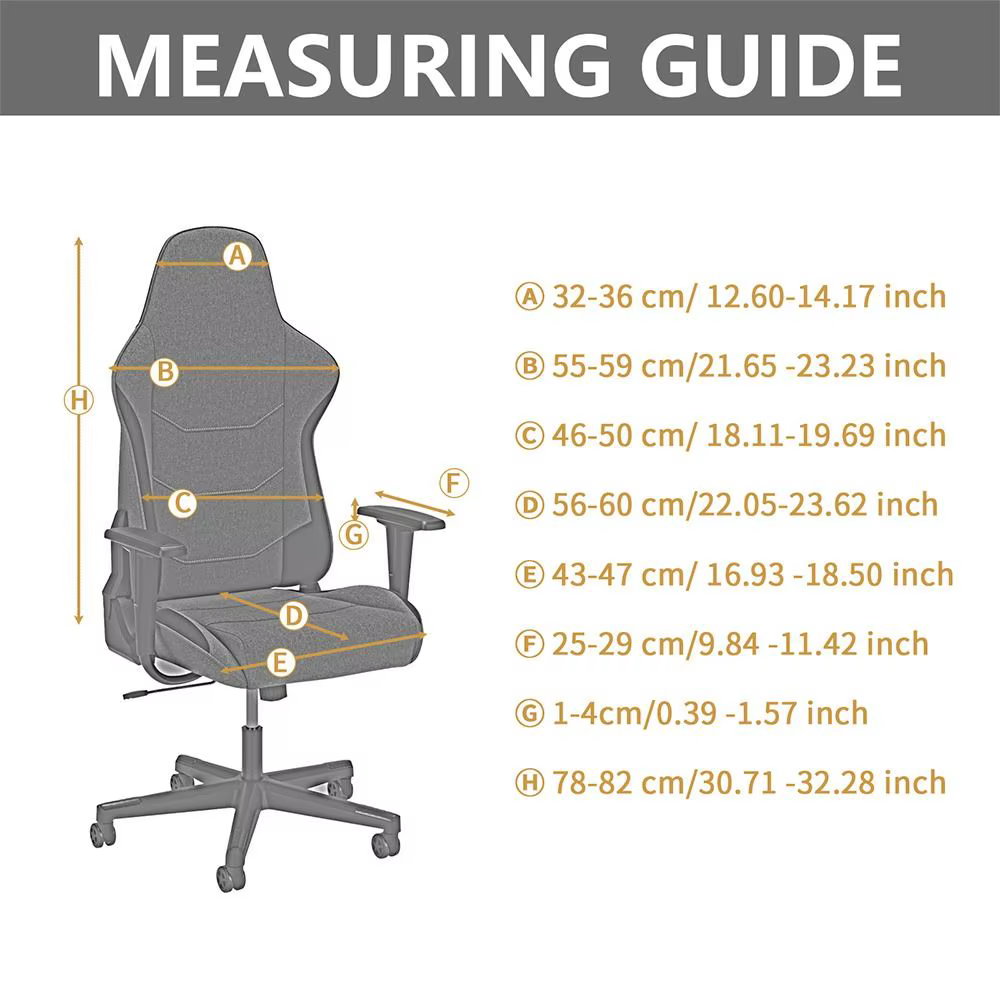 Housses de chaise de gaming extensibles et respirantes