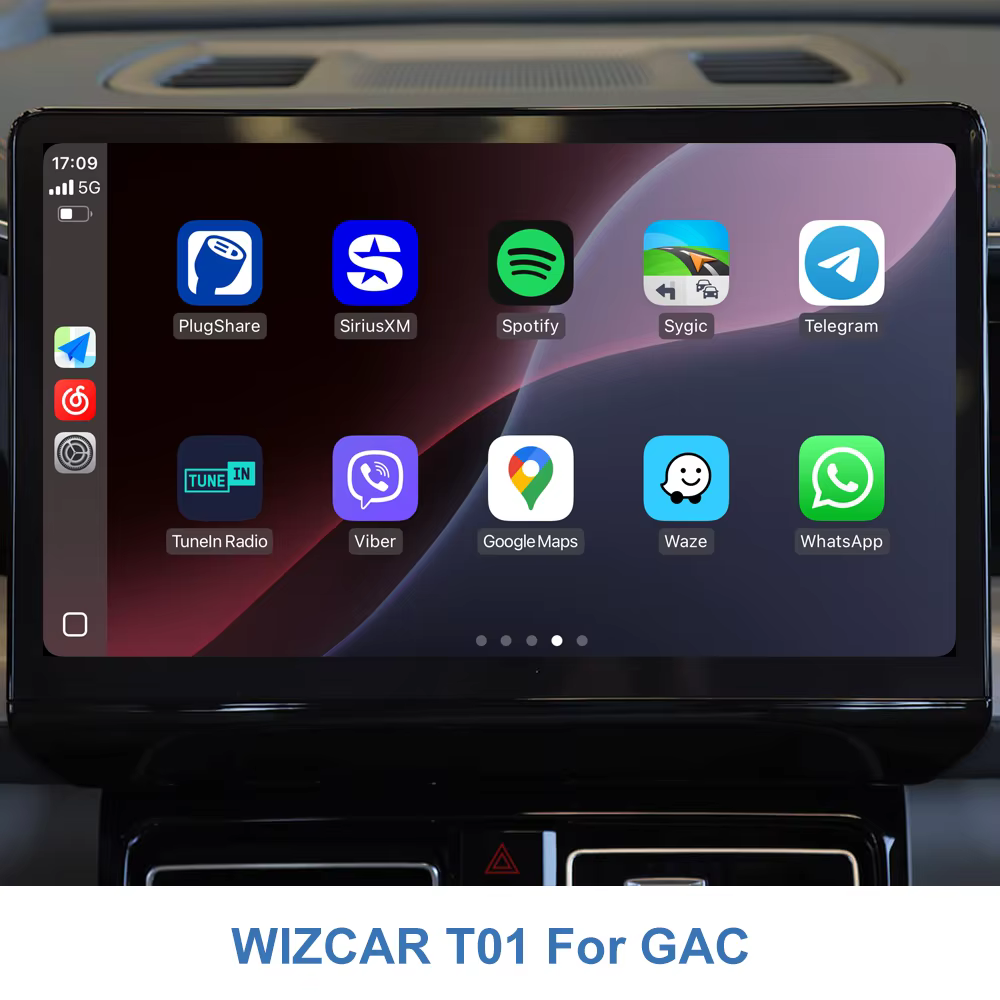 GAC GS8 2023-2025 GS4 WIZCAR T01 solution multimédia originale support Google maps Waze Spotify musique Yandex map fait pour GAC GS8