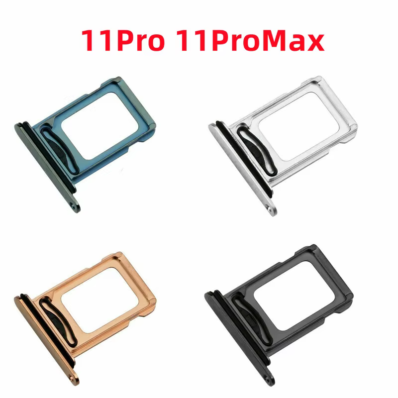 1 jeu de câbles flexibles pour lecteur de carte Sim double + emplacement pour plateau pour iPhone 14 Plus 12 13 11 Pro Max, adaptateur de support de connecteur Nano