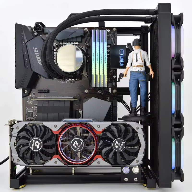 Boîtier de jeu en aluminium pour ordinateur de bureau