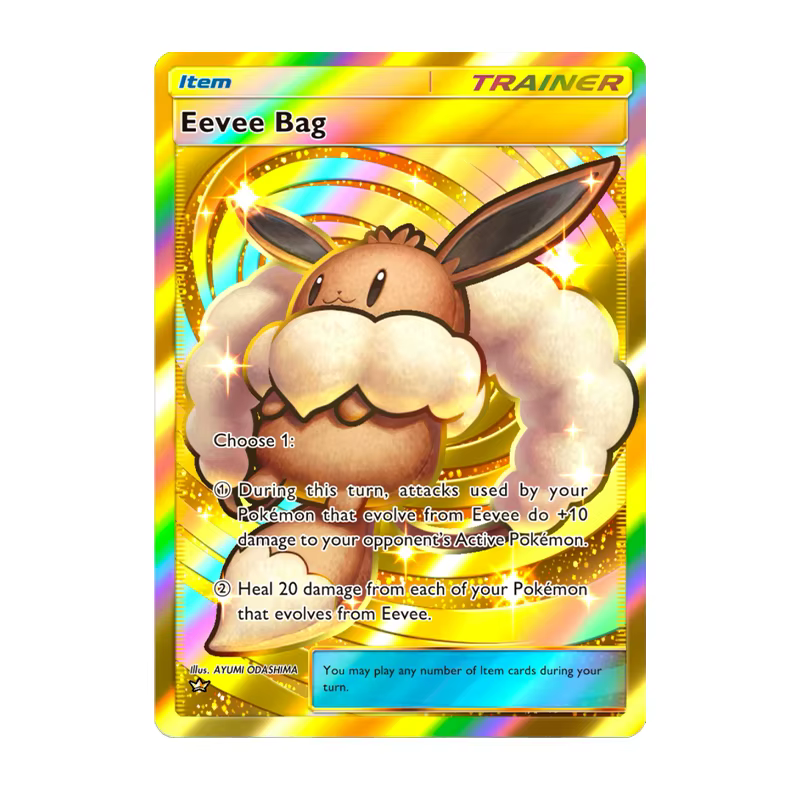 Couronne de poche série Rare PKM Eevee Lunala Arceus carte monstre faite maison textures gravées cartes de jeu de Collection Anime célibataires