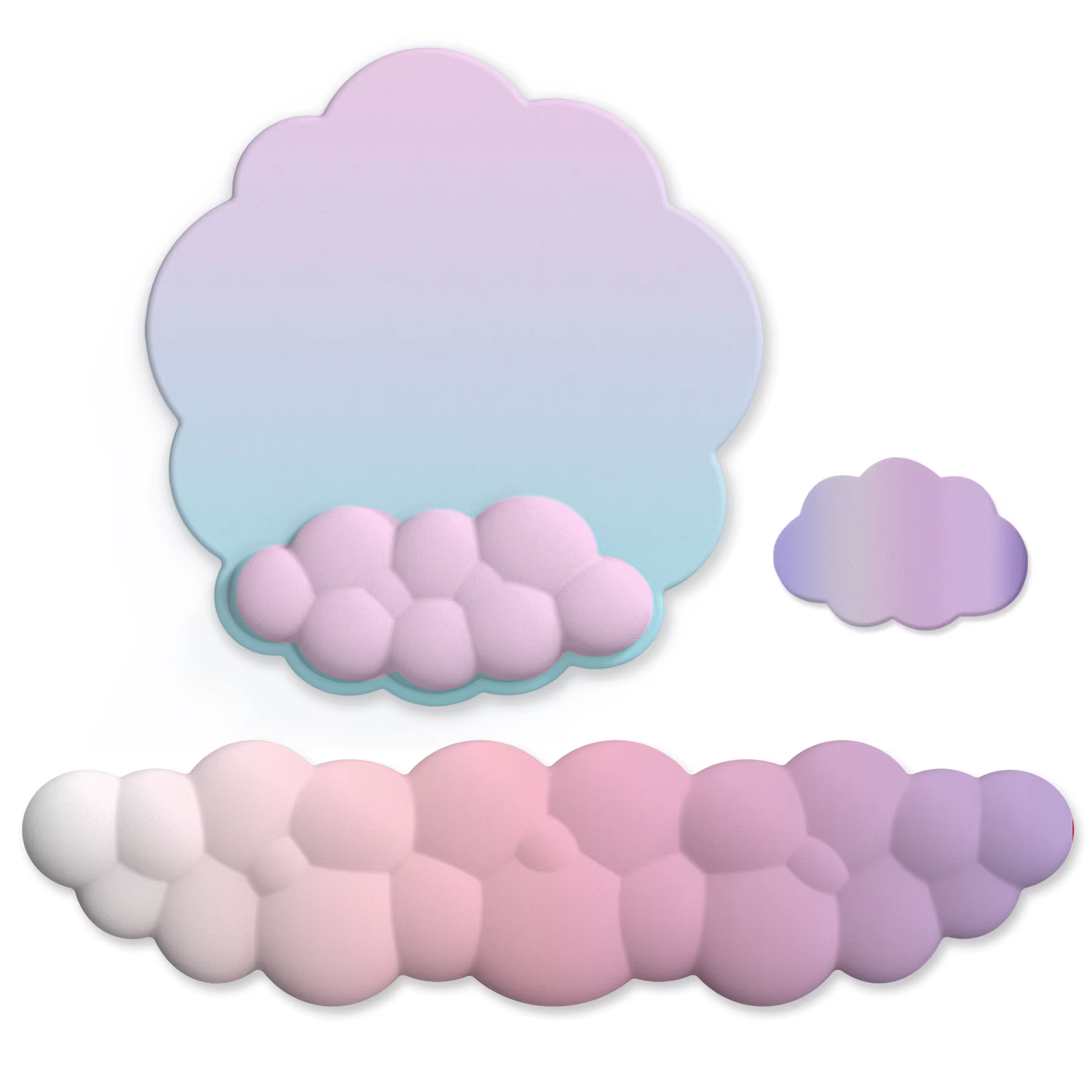 Tapis de clavier de jeu dégradé nuage