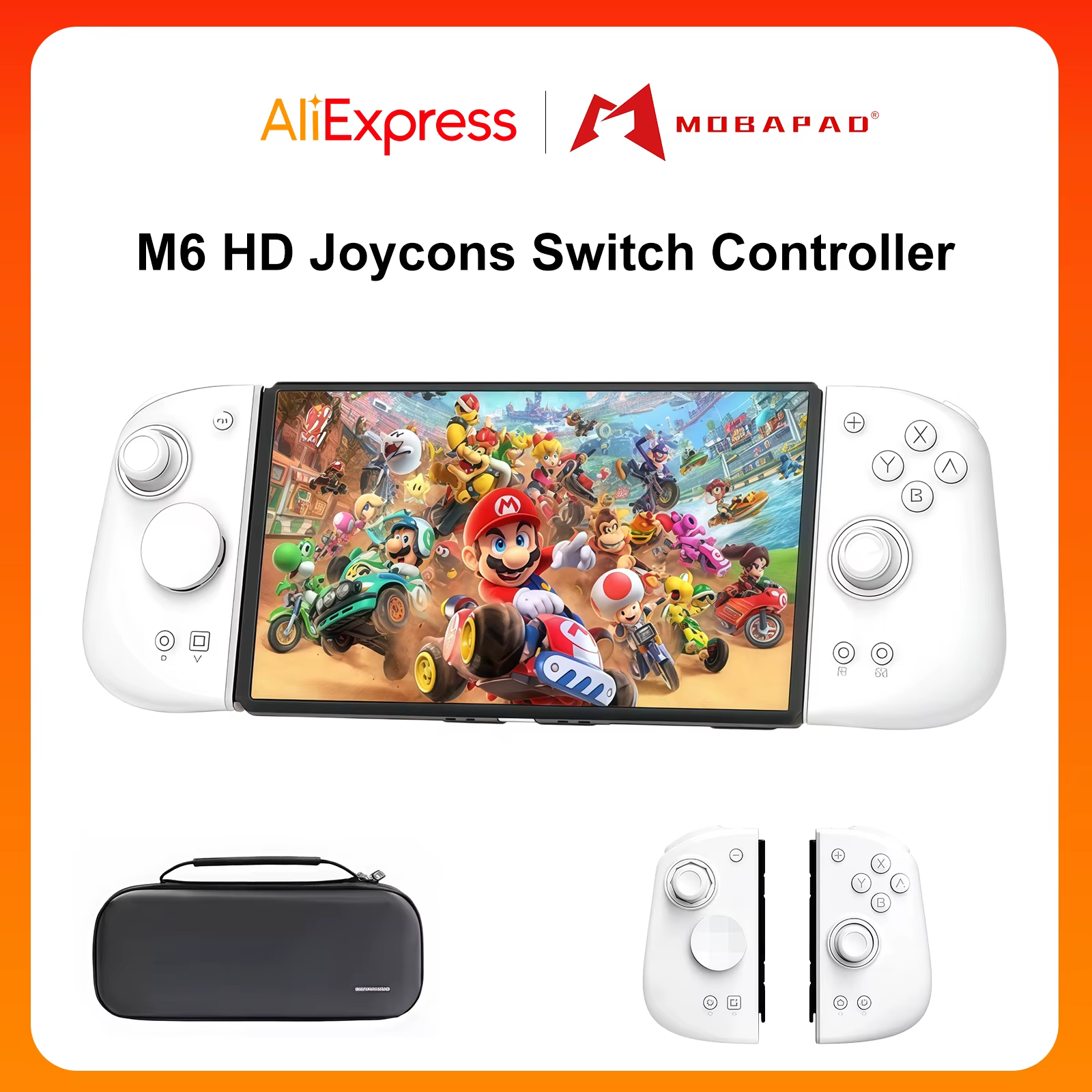 Manette de jeu Bluetooth Mobapad M6 HD Gemini2 avec joystick à effet Hall