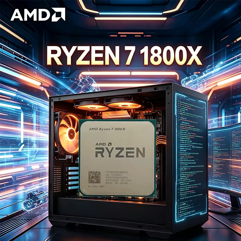 Processeur de jeu AMD Ryzen 7 1800X R7