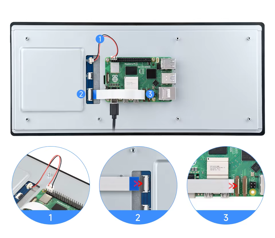 Écran tactile capacitif DSI de 12