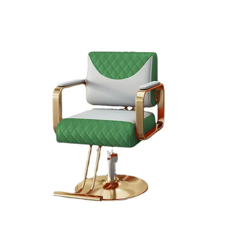 Chaise De barbier à levage unique Support classique chaise De barbier roulante réglable pivotante Vintage Cadeira De Barbeiro meubles De Salon