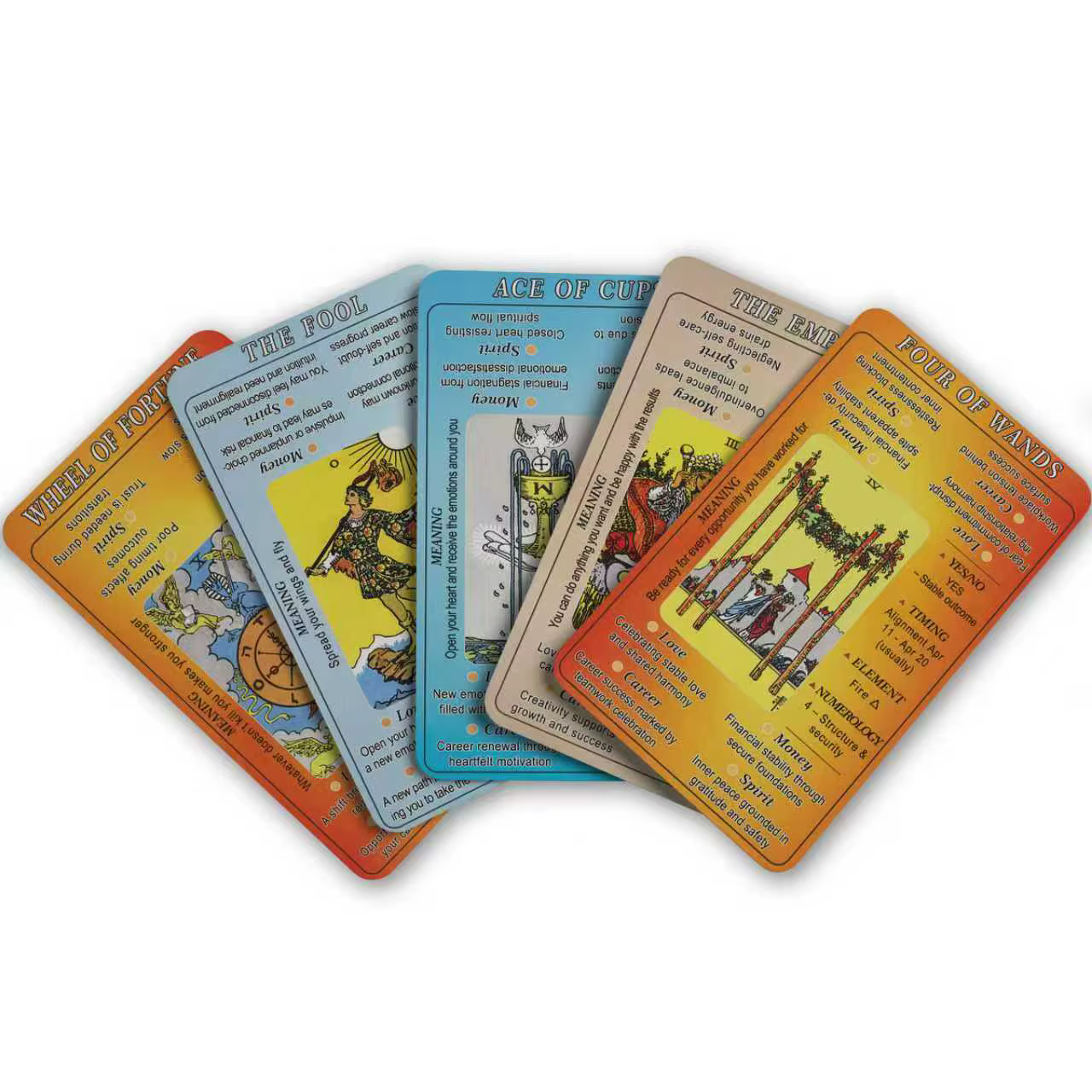 Jeu de tarot à mots-clés, 78 cartes avec interprétations par mots-clés, adapté aux débutants et aux lecteurs de tarot expérimentés